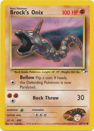 Brock's Onix 69/132 - Gym Heroes (Unbegrenzt) - Normal