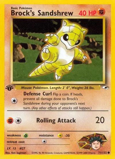 Brocks Sandshrew 71/132 – Gym Heroes (Unlimited) – Normal