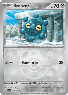 Bronzor 066/131 - Prismatic Evolutions - Master Ball Pattern