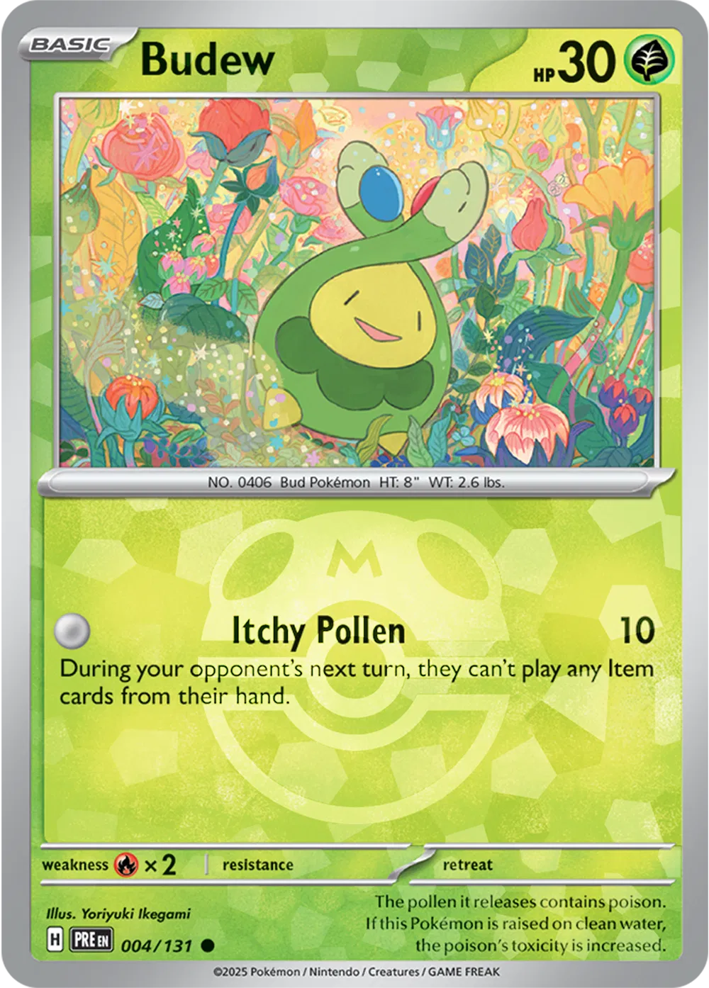 Budew 004/131 - Prismatic Evolutions - Master Ball Pattern