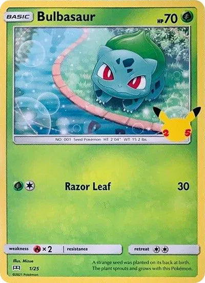 Bulbasaur 1/25 - McDonald's 25th Anniversary Promos - Normal