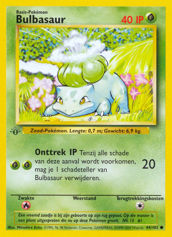 Bulbasaur (NL) 44/102 - Base Set (1st Edition) - Normal
