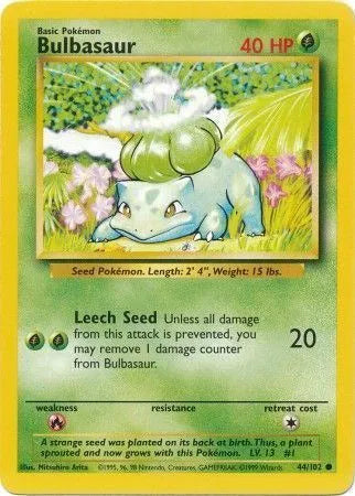 Bulbasaur (NL) 44/102 - Base Set (Unlimited) - Normal