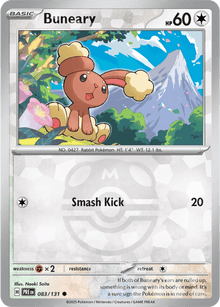 Buneary 083/131 - Prismatic Evolutions - Master Ball Pattern