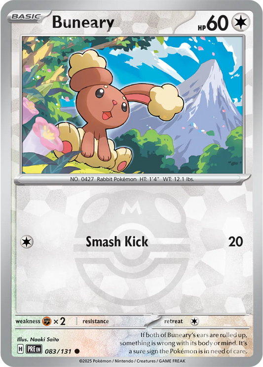 Buneary 083/131 - Prismatic Evolutions - Master Ball Pattern