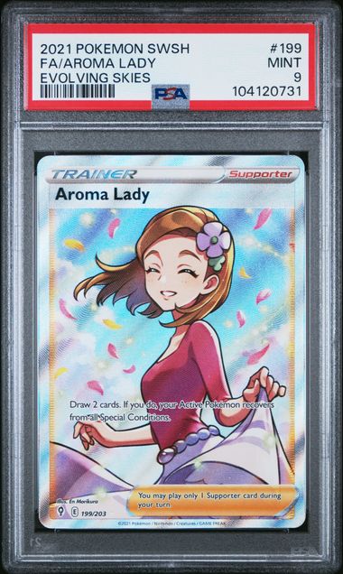 Aroma Lady (PSA 9) 199/203 - Evolving Skies - Holofoil