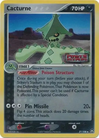 Cacturne 27/108 - EX Power Keepers - Reverse Holofoil