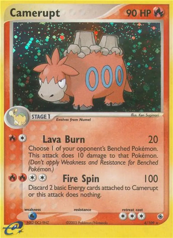 Camerupt 4/109 - EX Ruby & Sapphire - Holofoil