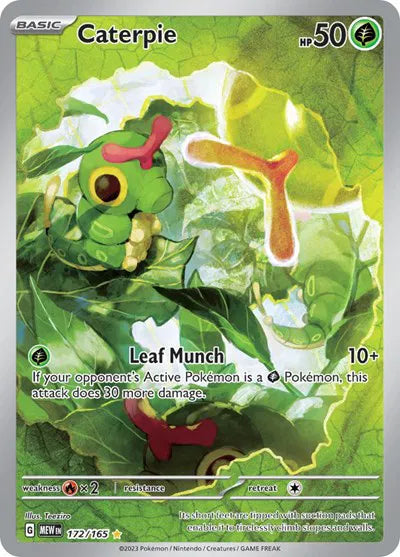 Caterpie 172/165 - Scarlet & Violet 151 - Holofoil