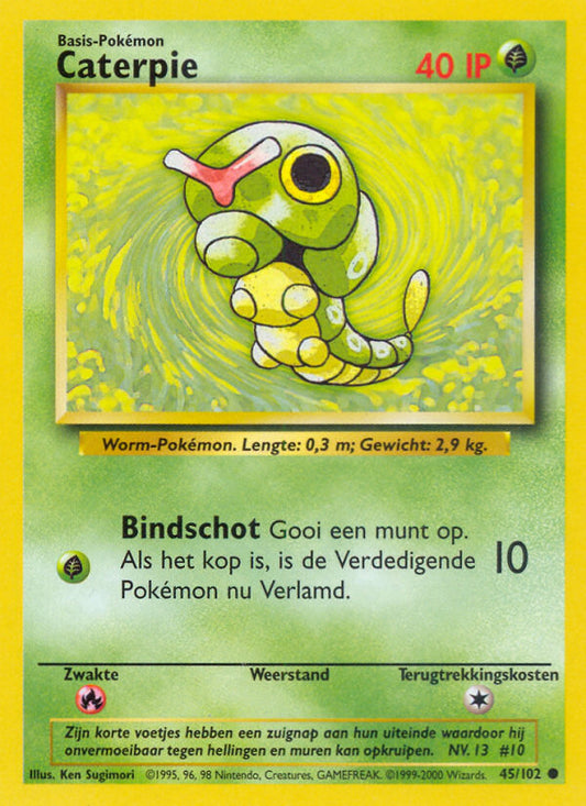 Caterpie (NL) 45/102 - Base Set (Unlimited) - Normal
