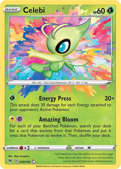 Celebi 009/185 - Vivid Voltage - Holofoil