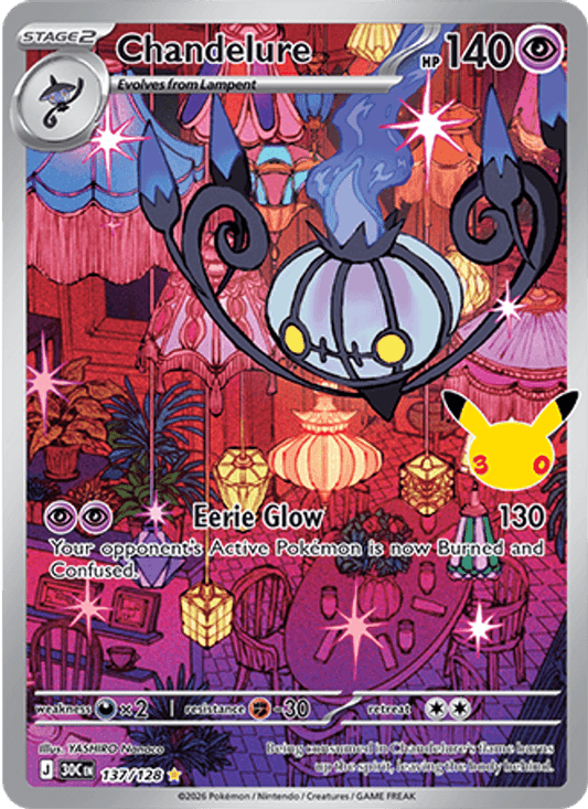 Chandelure 137/128 - 30th Celebration - Holofoil