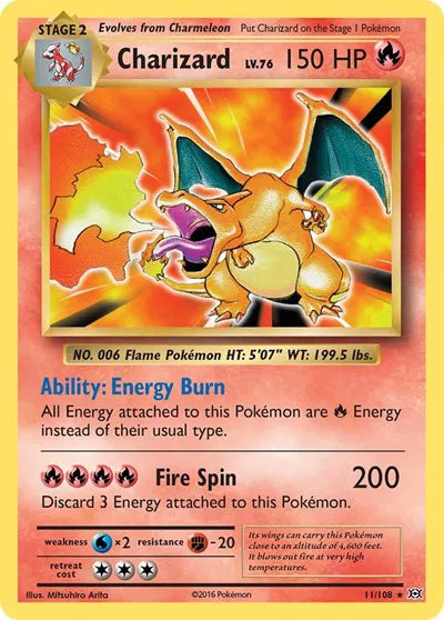 Charizard 11/108 - Evolutions - Holofoil