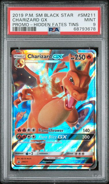 Charizard (PSA 9) GX SM211 - Sun & Moon Promo - Holofoil