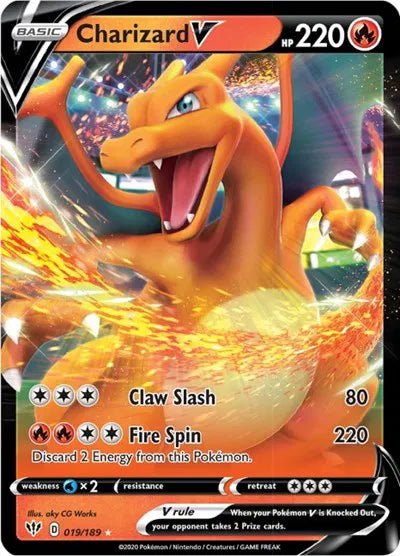 Charizard V 019/189 - Darkness Ablaze - Holofoil