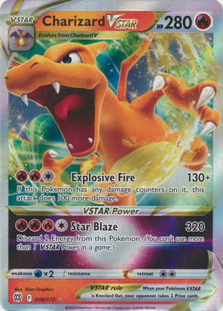 Charizard VSTAR 018/172 - Brilliant Stars - Holofoil