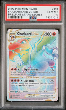Charizard VSTAR (PSA 10) 174/172 - Brilliant Stars - Holofoil