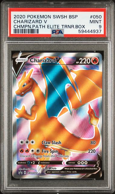 Charizard V (PSA 9) SWSH050 - Sword & Shield Promo - Holofoil