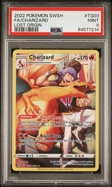 Charizard (PSA 9) TG03/TG30 - Lost Origin Trainer Gallery - Holofoil