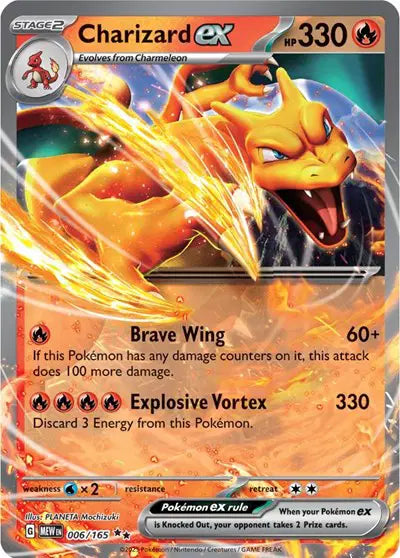 Charizard ex 006/165 - Scarlet & Violet 151 - Holofoil