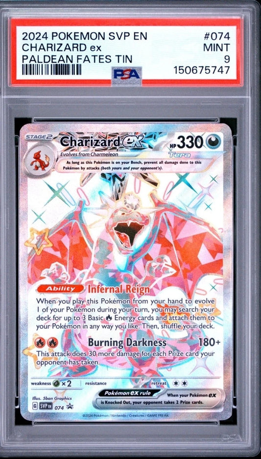 Charizard ex (PSA 9) 074 - Scarlet & Violet Promo - Holofoil