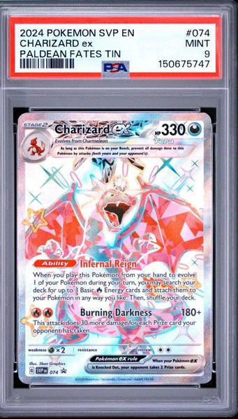 Charizard ex (PSA 9) 074 - Scarlet & Violet Promo - Holofoil