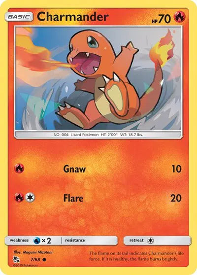 Charmander 7/68 - Hidden Fates - Normal