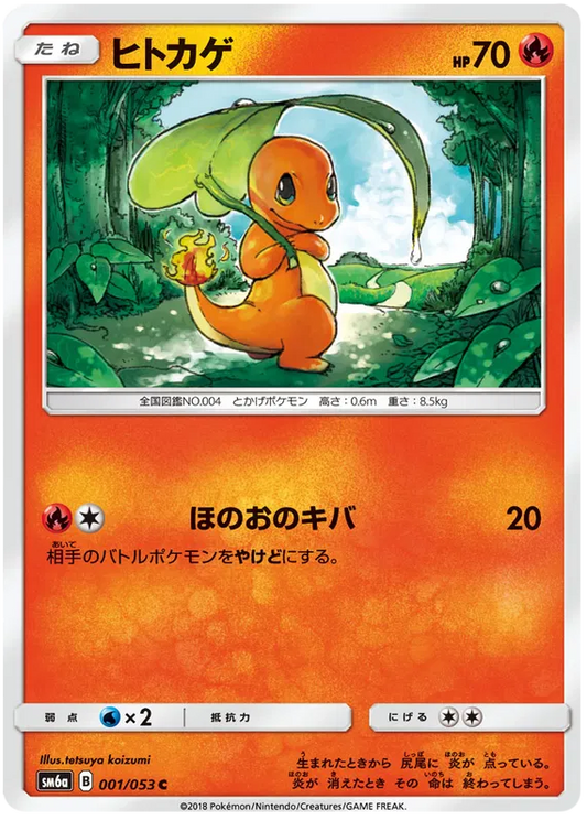 Charmander (JP) 001/053 - Dragon Storm - Holofoil