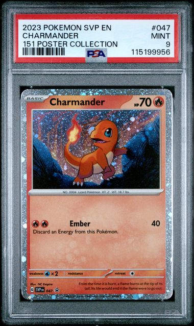 Charmander (PSA 9) 047 – Scarlet & Violet Promo – Cosmos Holo