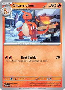 Charmeleon 027/197 - Obsidian Flames - Reverse Holofoil