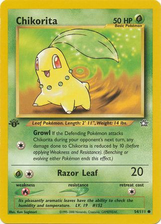 Chikorita 54/111 – Neo Genesis (1. Auflage) – Normal