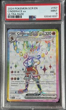 Cinderace ex (PSA 9) 157/142 - Stellar Crown - Holofoil