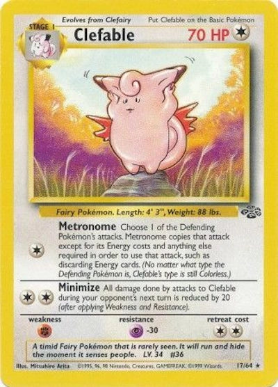 Clefable 17/64 – Dschungel (Unbegrenzt) – Normal