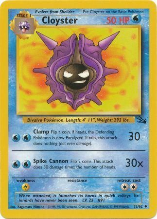 Cloyster 32/62 – Fossil (Unbegrenzt) – Normal