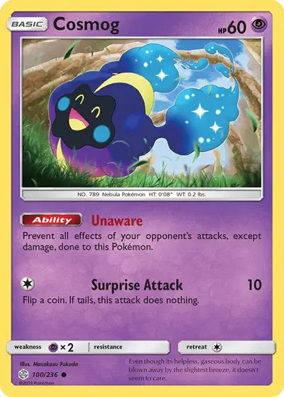 Cosmog 100/236 - Cosmic Eclipse - Reverse Holofoil