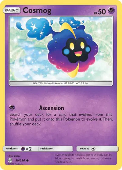 Cosmog 99/236 - Cosmic Eclipse - Reverse Holofoil