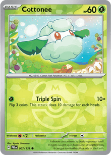Cottonee 007/131 - Prismatic Evolutions - Master Ball Pattern