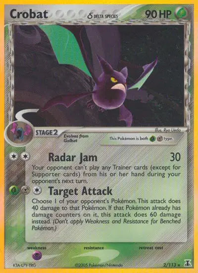 Crobat 2/113 - EX Delta Species - Holofoil