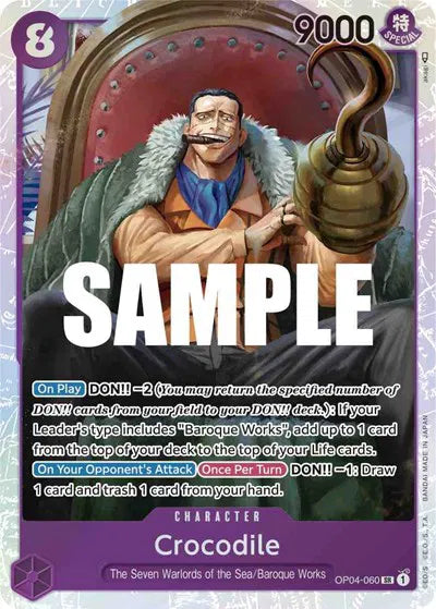 Crocodile OP04-060 - Kingdoms of Intrigue - Foil