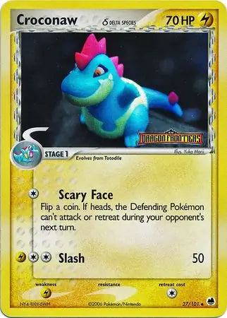 Croconaw 27/101 - EX Dragon Frontiers - Reverse Holofoil