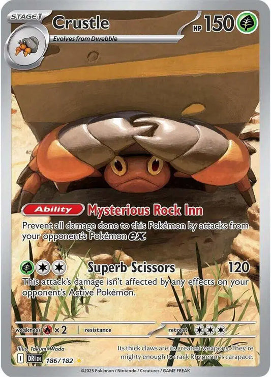 Crustle 186/182 - Destined Rivals - Holofoil