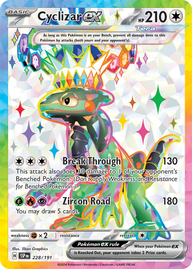 Cyclizar ex 228/191 - Surging Sparks - Holofoil