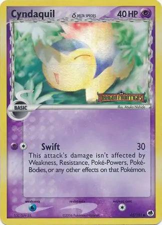 Cyndaquil (Delta Species) 45/101 - EX Dragon Frontiers - Reverse Holofoil