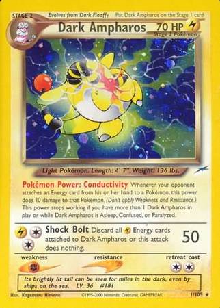 Dark Ampharos 1/105 - Neo Destiny (Unlimited) - Holofoil