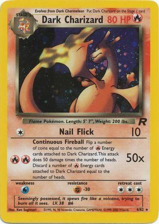 Dark Charizard 4/82 - Team Rocket (Unlimitiert) - Holofolie