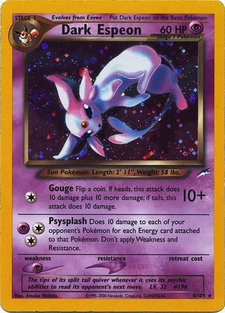 Dark Espeon 4/105 - Neo Destiny (Unlimited) - Holofoil