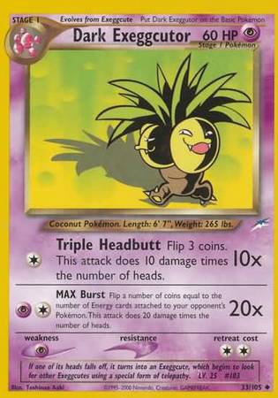 Dark Exeggutor 33/105 – Neo Destiny (Unbegrenzt) – Normal