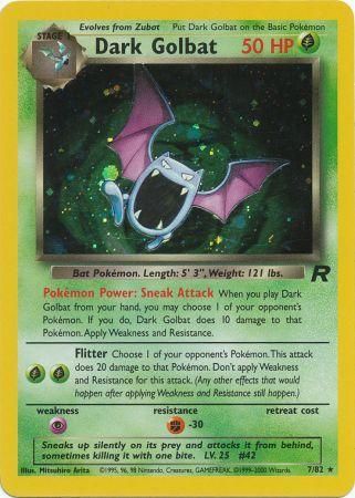 Dark Golbat 7/82 - Team Rocket (Unlimited) - Holofoil