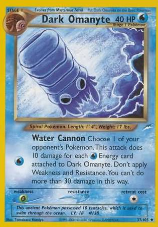 Dark Omanyte 37/105 – Neo Destiny (Unbegrenzt) – Normal