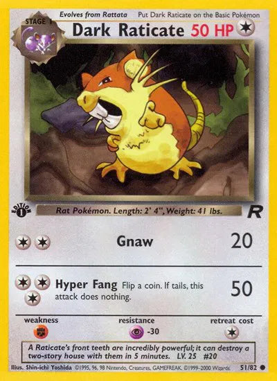 Dark Raticate 51/82 – Team Rocket (Unbegrenzt) – Normal